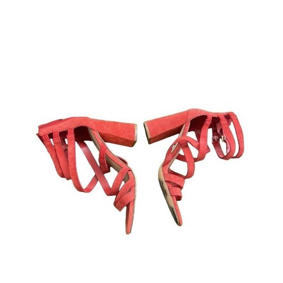 Bleeker & Bond Mindy Red Sandal Women’s Size 7.5M - Picture 2 of 6